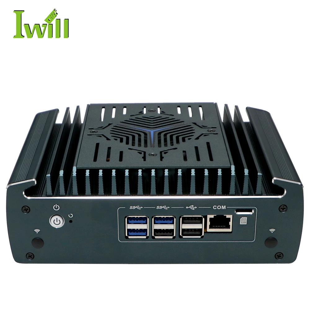 Din Rail Automation Industrial Pc Core I7 6 Ports With 4-6 Gige Port And Intel I7 Processor Pc