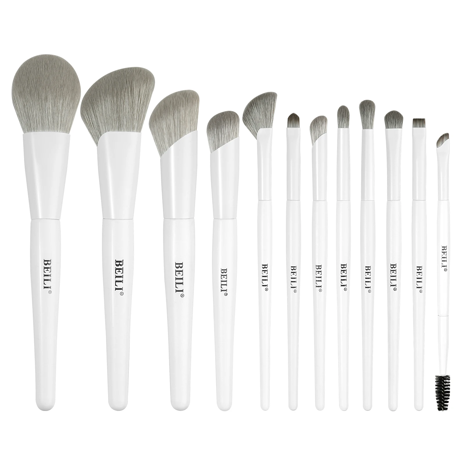 Hot Selling Professional Make Up Brush Set Factory Corn Silk Fiber Luxury Foundation Powder Vegan White Makeup Brushes Set