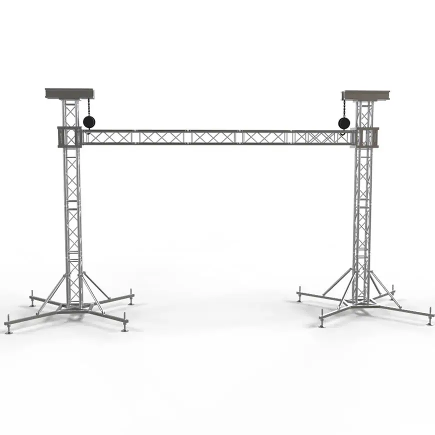 f42 lighting truss triangle aluminium single truss pillars for wedding decoration