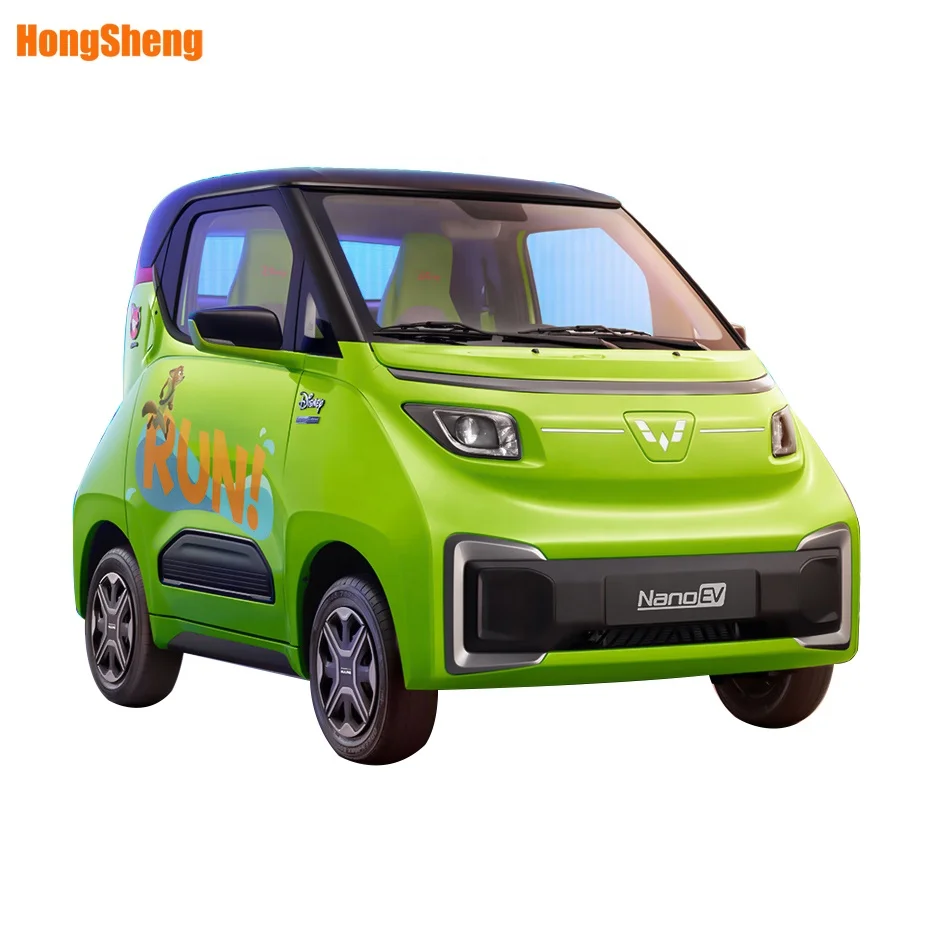 WULING nano electric car for city use  high speed 100km/h four wheel electric car with long range