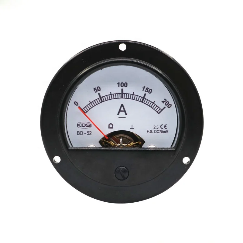 Классический Аналоговый Ампер постоянного тока BO-52 DC75mV