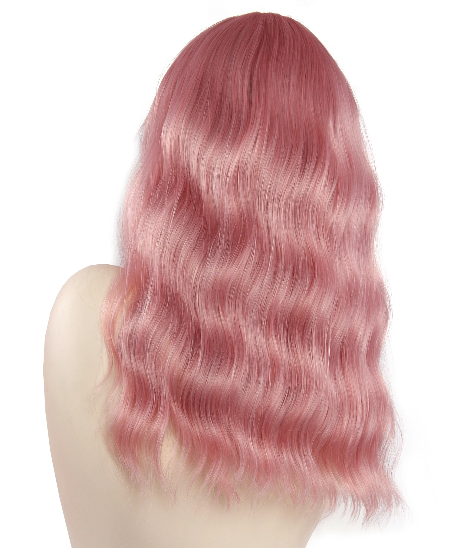 
Wholesale 16inch 1B Black Wig , long Heat Resistant body wave Synthetic Wigs For Black Woman 