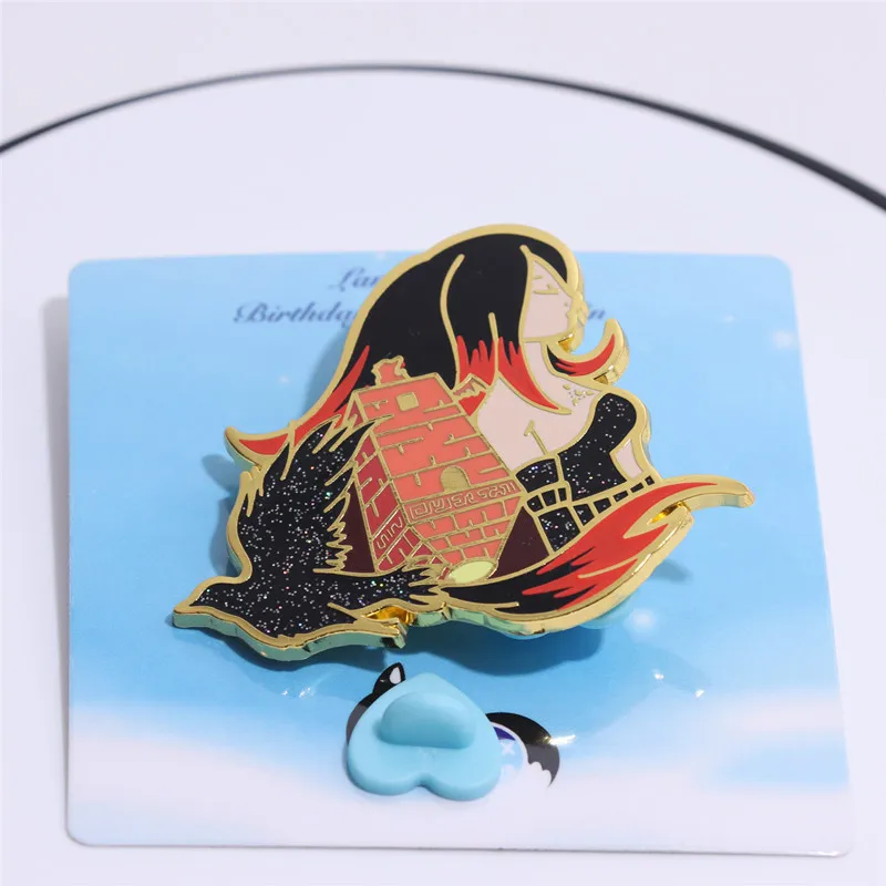 Китайский производитель Vigreat лидер продаж высококачественные нагрудные булавки из цинкового сплава трафаретная печать жесткая эмалированная булавка