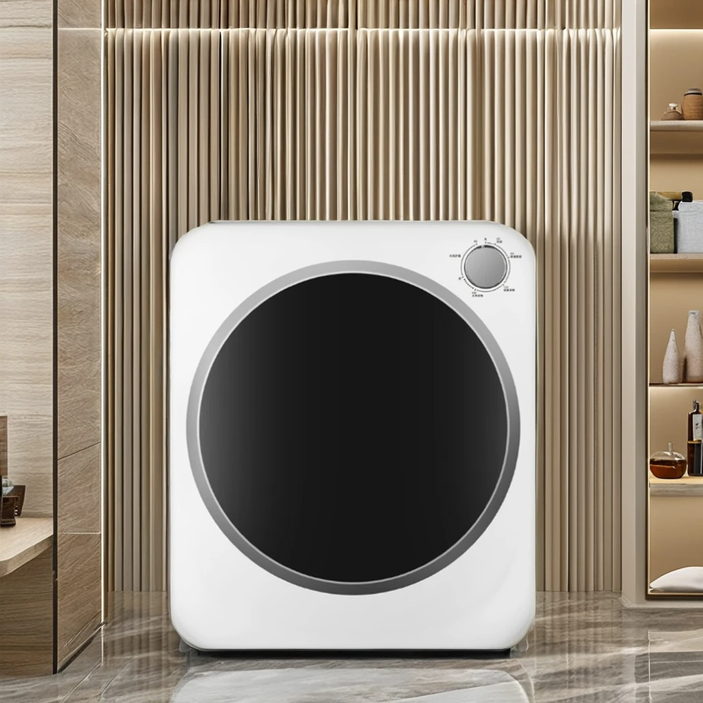 Compact Automatic Electric Clothes Dryer Efficient Space-Saving Machine for Drying Clothing Household Use