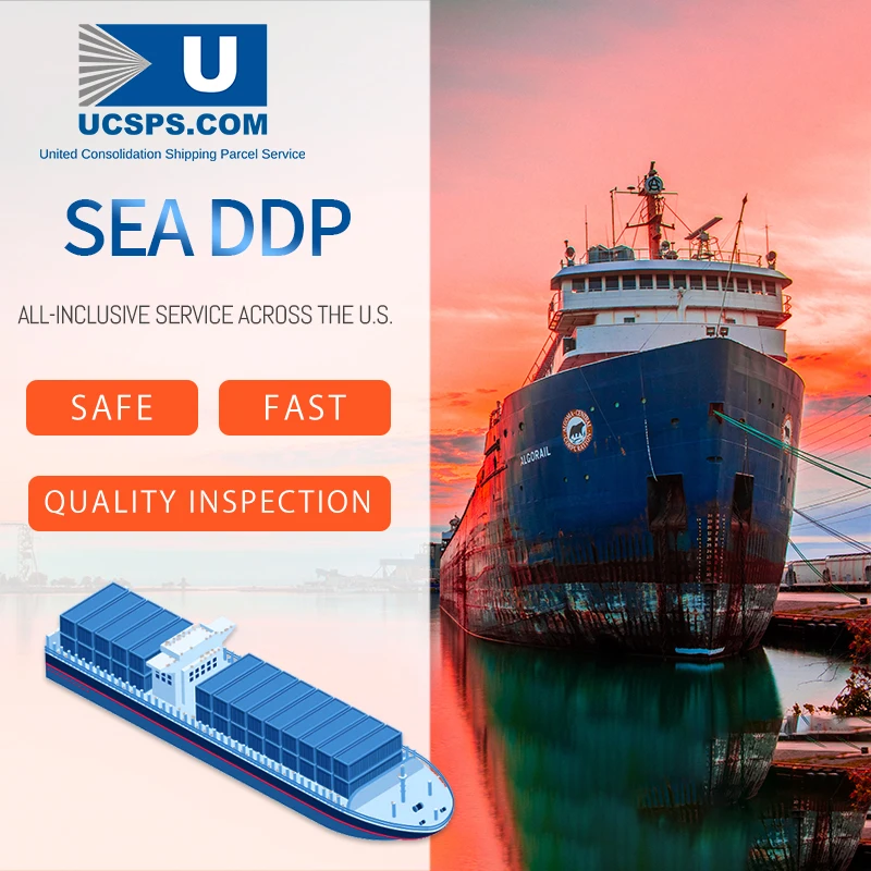 logistics services freight forwarder ddp usa sea shipping agent door to door