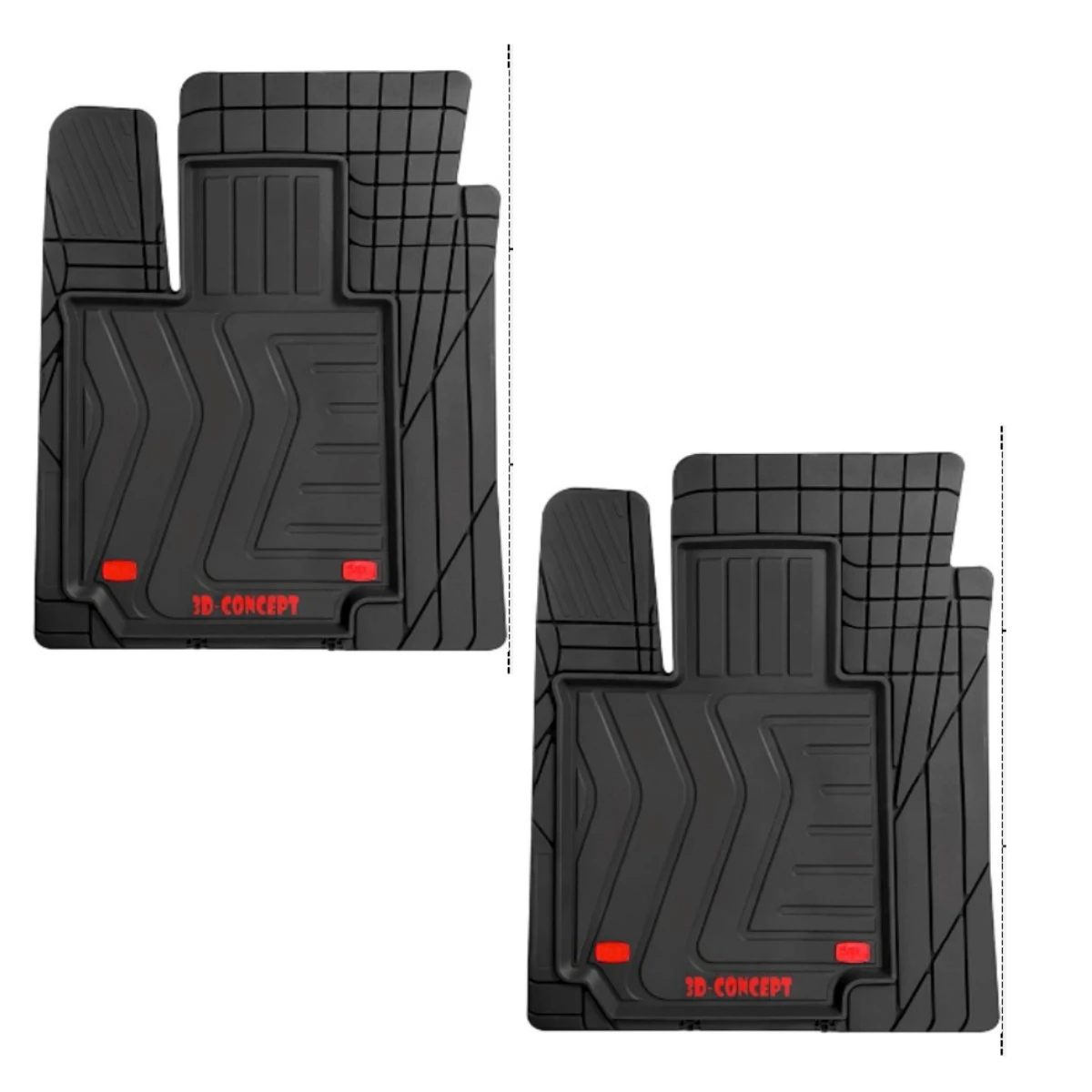 Universal Car Mat Pamukkale High Quality 3D Car Mat Carpet Car 4 Pieces Rubber Metalized Heel Support Covers All The Mod