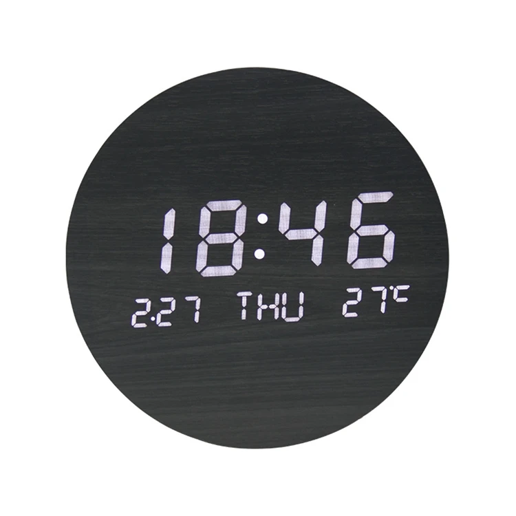 
Customizable high quality new design digital large led wall clock with led display 