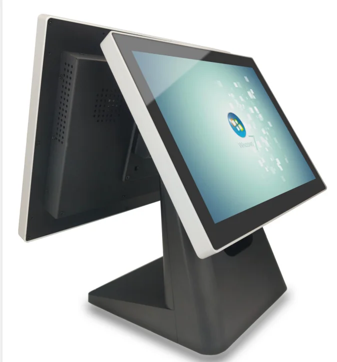 Full Size Custom Made 15 inch  Dual Touch Screen Monitors POS i3 i5 i7 i9 Billing thermal machine all in one pos