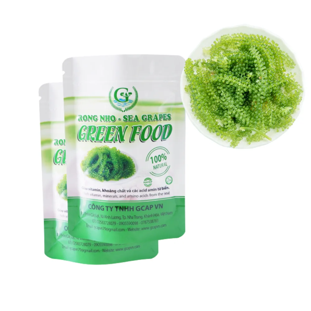 Dehydrated Sea Grapes Seasoned Seaweed 100% Natural High Quality From Vietnam Best Price ISO Certification