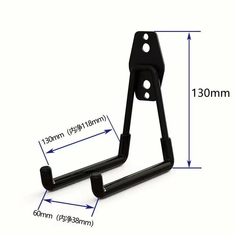 Metal Garage Utility Storage Wall Mount Double Arm Hanger Hooks Hooks & Rails Garage Tools wall hooks