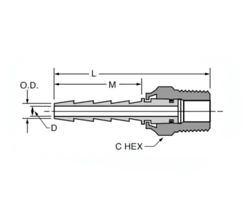 Custom size Brass Nipple joint Insert pneumatic adapter Male swivel hose barb fittings
