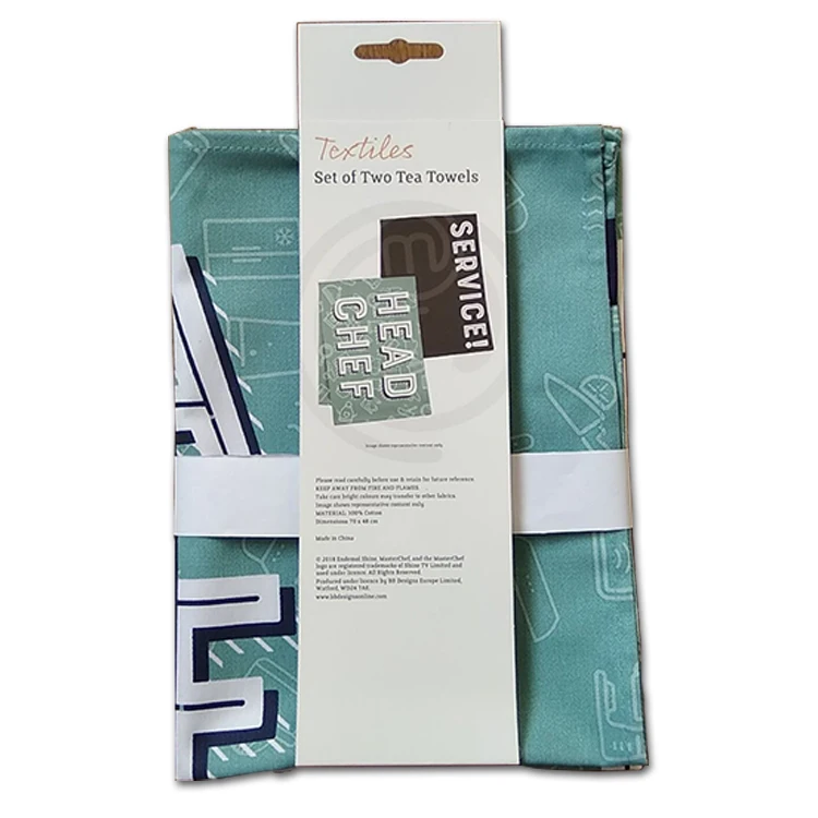 Комплект кухонного текстиля для супермаркета, Кухонное чайное полотенце с индивидуальным принтом