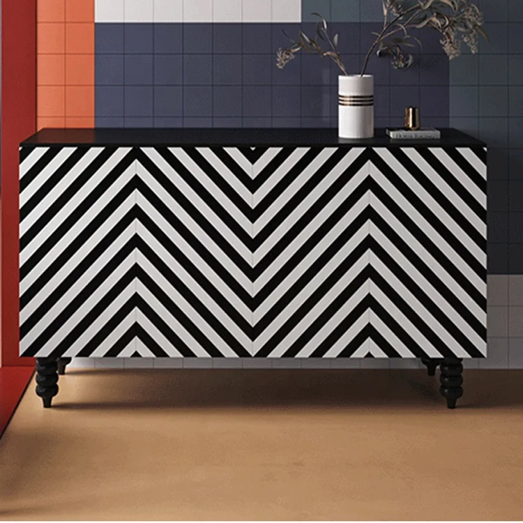 Antique Design Wood Cabinet Modern Dining Room Side Board Cabinet