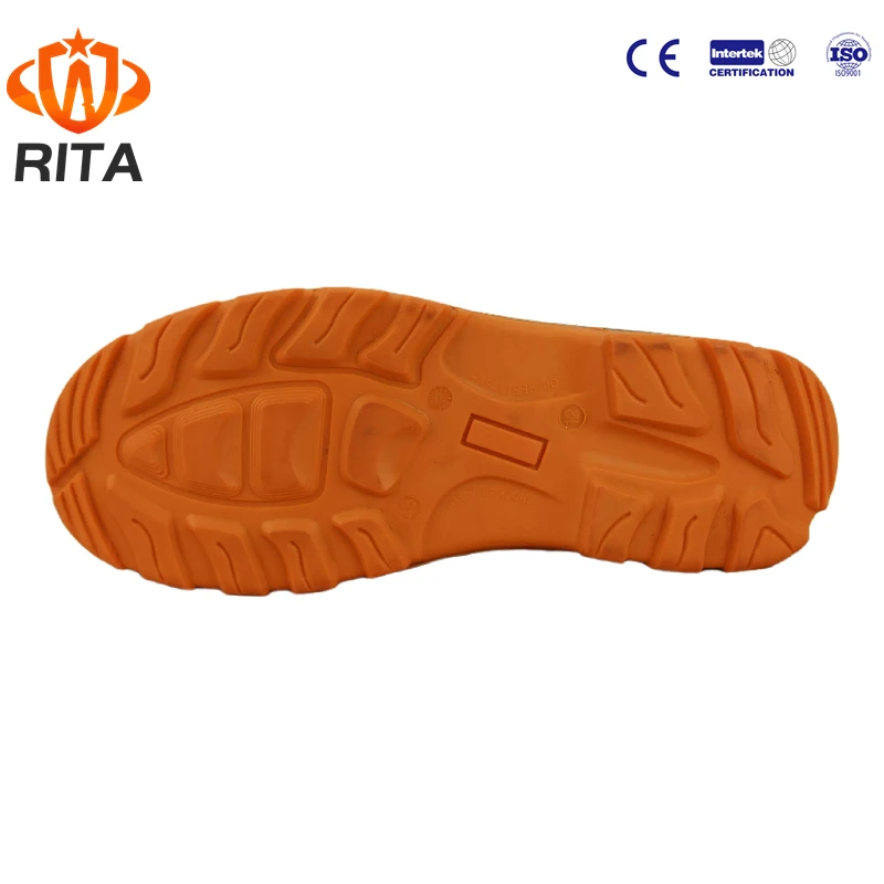 Casual Light Weight Embossed Action Leather Pu/Rubber Sole Steel Toe Safety Shoes Boots