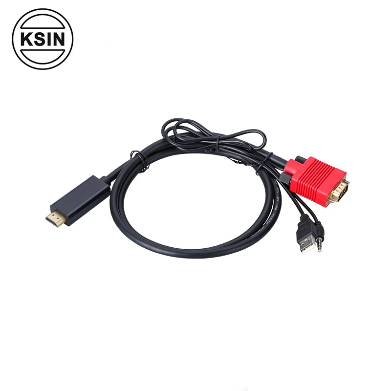 3 5 м 1080 Видео Hdmi к vga Кабель-адаптер с аудио