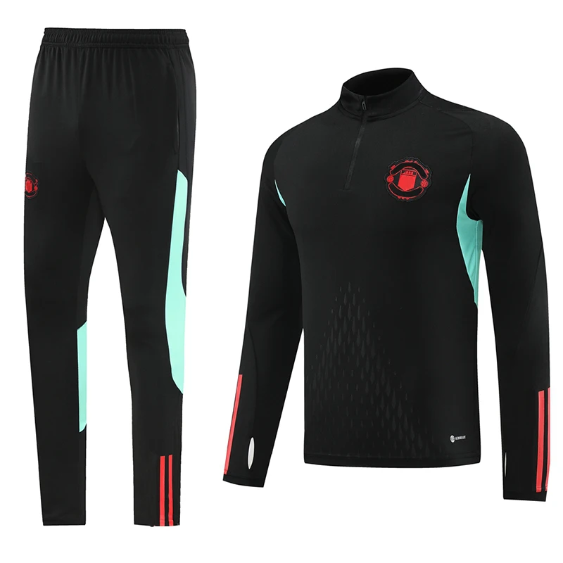 Wholesale Club Tracksuit Thailand Quality Winter Long Sleeve Football Training  Sets