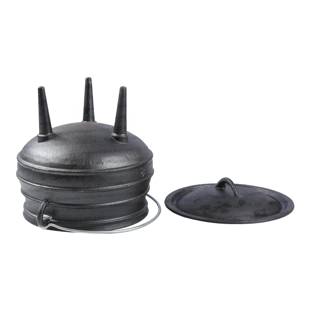 OEM Pre-seasoned South Africa Cast Iron Three 3 Legged Legs Potjie Pot Cauldron