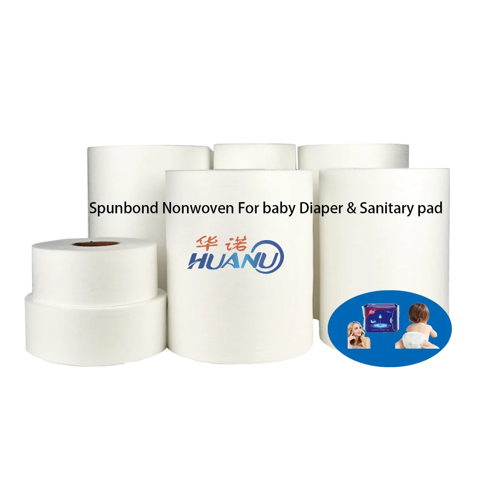 Cheap Price Sanitary Napkin Using Spunbond S PP Nonwoven Fabric High Quality Diapers Raw Material Polypropylene