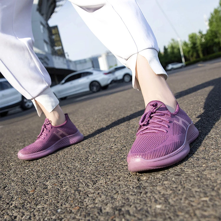 
Chinese Factory Pink Black Ladies Sports Shoes Low Prices Sports Shoes Sneakers Women 