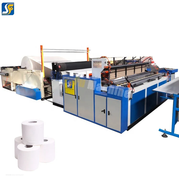 Supply High Efficiency toilet / tissue paper rewinding and cutting machine
