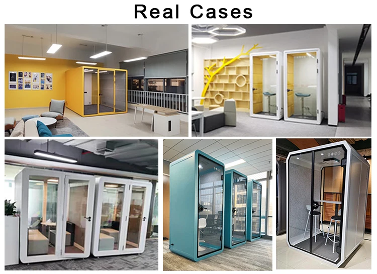 Modern Sound Proof Meeting Indoor Soundproof Booth Office Pods