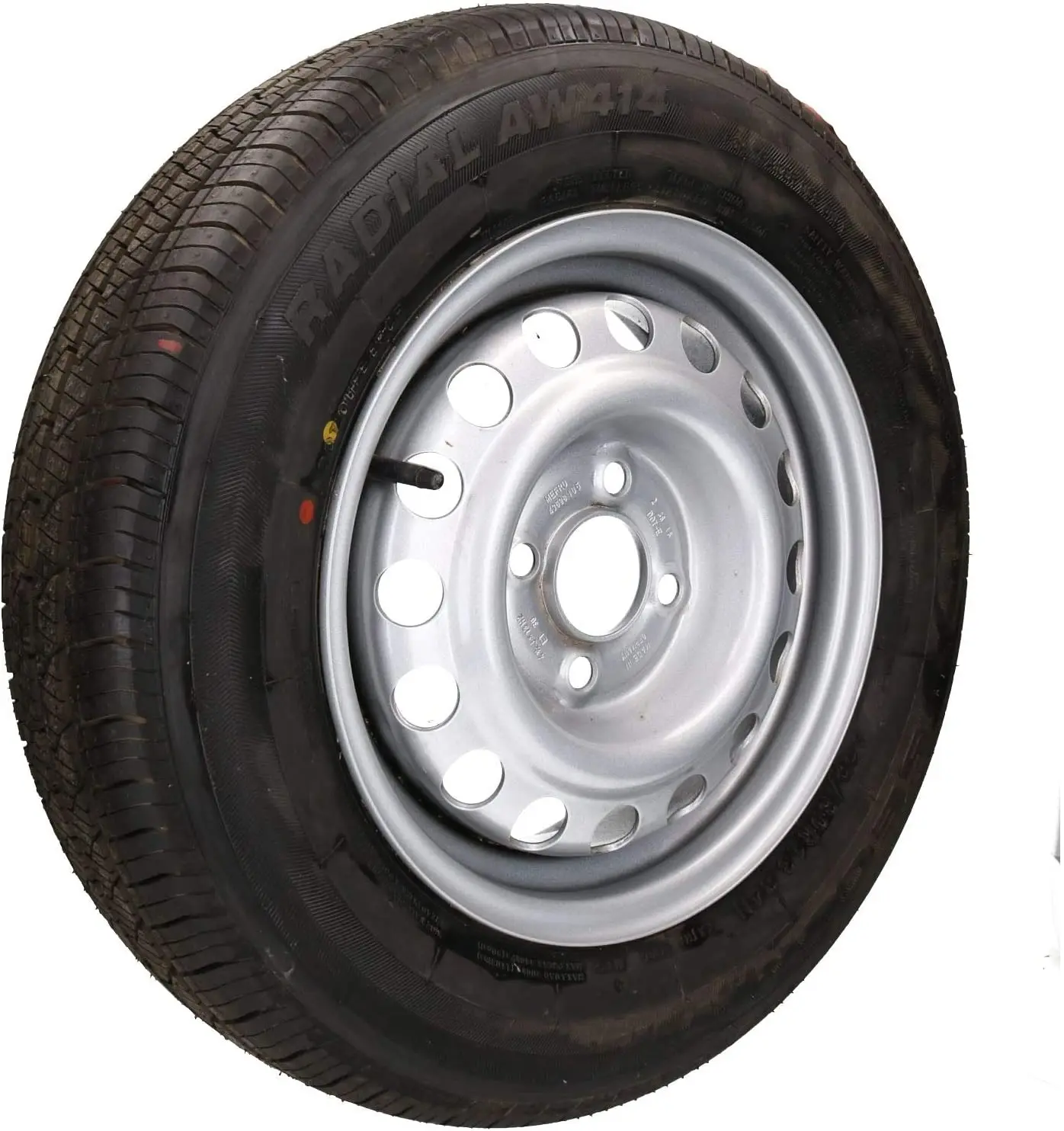 Обод 84N 500 кг 100 мм PCD 4 шпильки 165/80 R13 шины и колеса прицепа