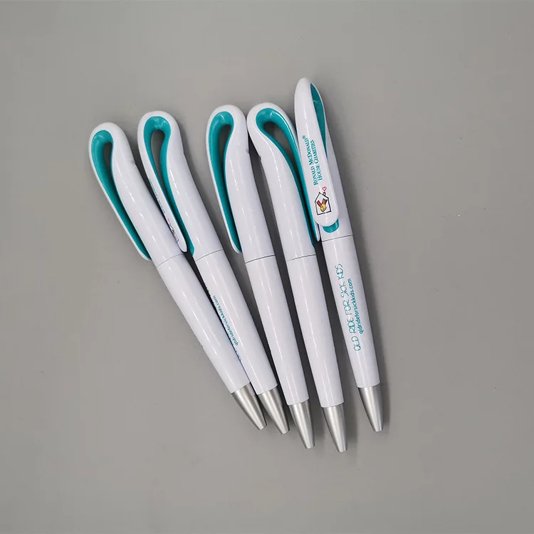 High Quality Luxury Black Slim Twist Action Metal Hotel Pen With Custom Logo