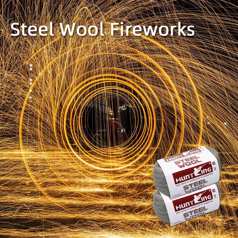 Steel wool Pyrotechnic  Party Flame Hand Swing Sparks Fairy Firework Stick Adult   Outdoor Photography  Steel wool fireworks