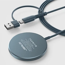 JSAUX 15W Wireless USB A USB C Fast Wireless CharGer