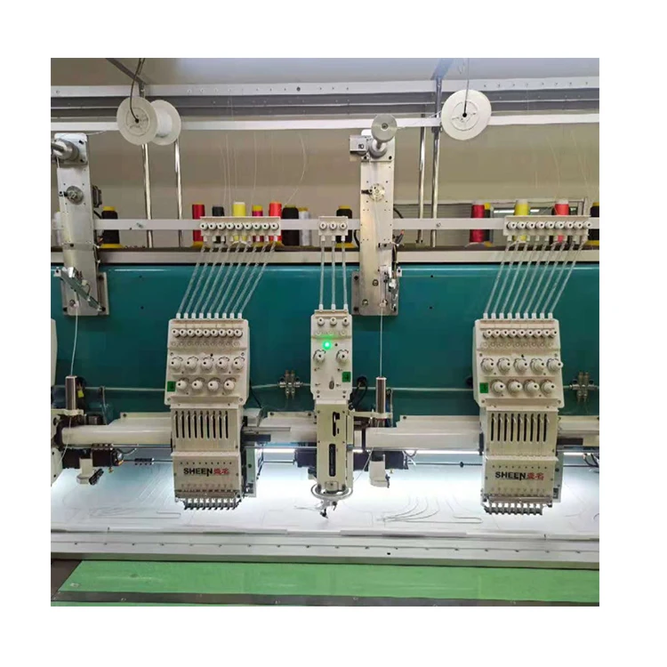 Ribbon embroidery machine mixed type high speed multihead multifuntional