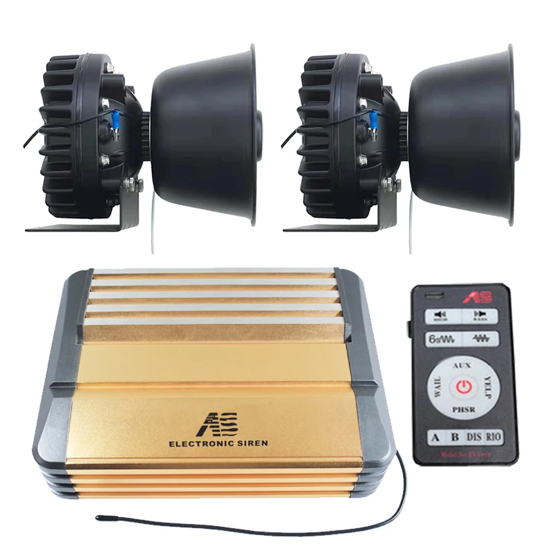 Wireless remote control 600watts car vehicle auto electronic siren speaker horn