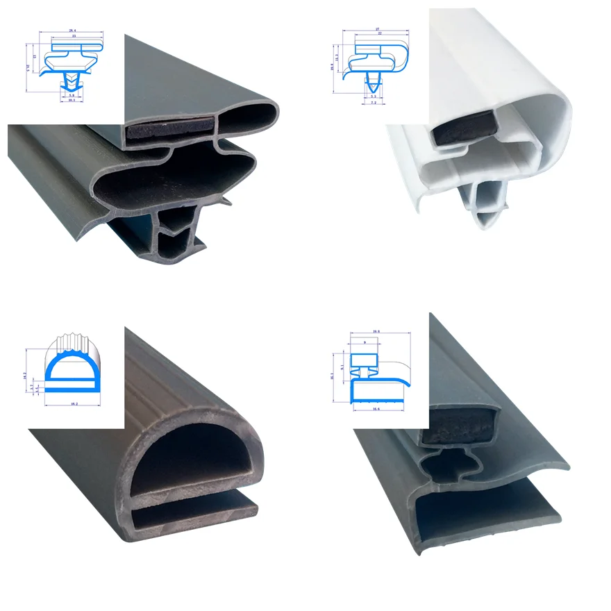 pvc / aluminum shower door seal gasket