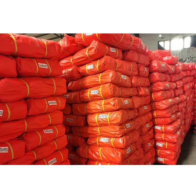 High Quality Orange Color Custom Size Tarps Heavy Duty Waterproof 180 GSM Pe Tarpaulin Cover tarpaulin banner
