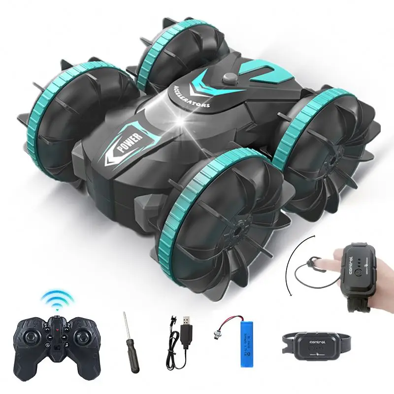 Rc Car Amphibious Vehicle Speed Boat High Speed Forest Soft Ground Amphibious Crawler Mounted Grips Amphibious Vehicle