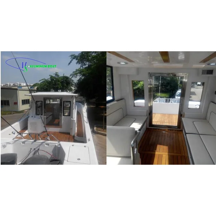 2021new design  MS Aluminium boat high speed bass boat 10.35m 200hp*2 for selling CCS CE Certificates for Europe customers