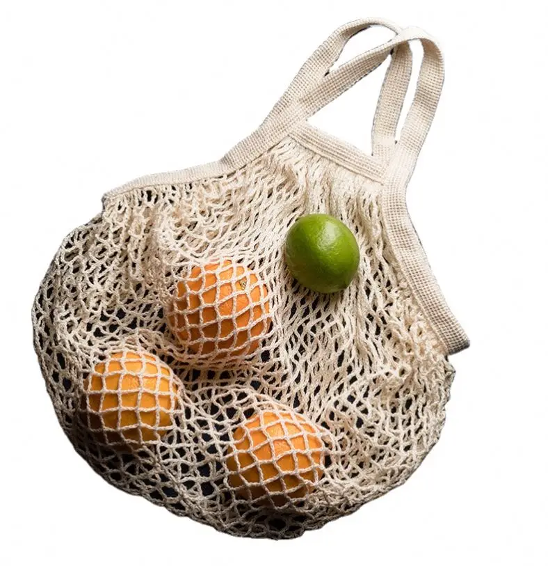 Экологически чистые хлопковые многоразовые сетчатые мешки для производства фруктов и овощей