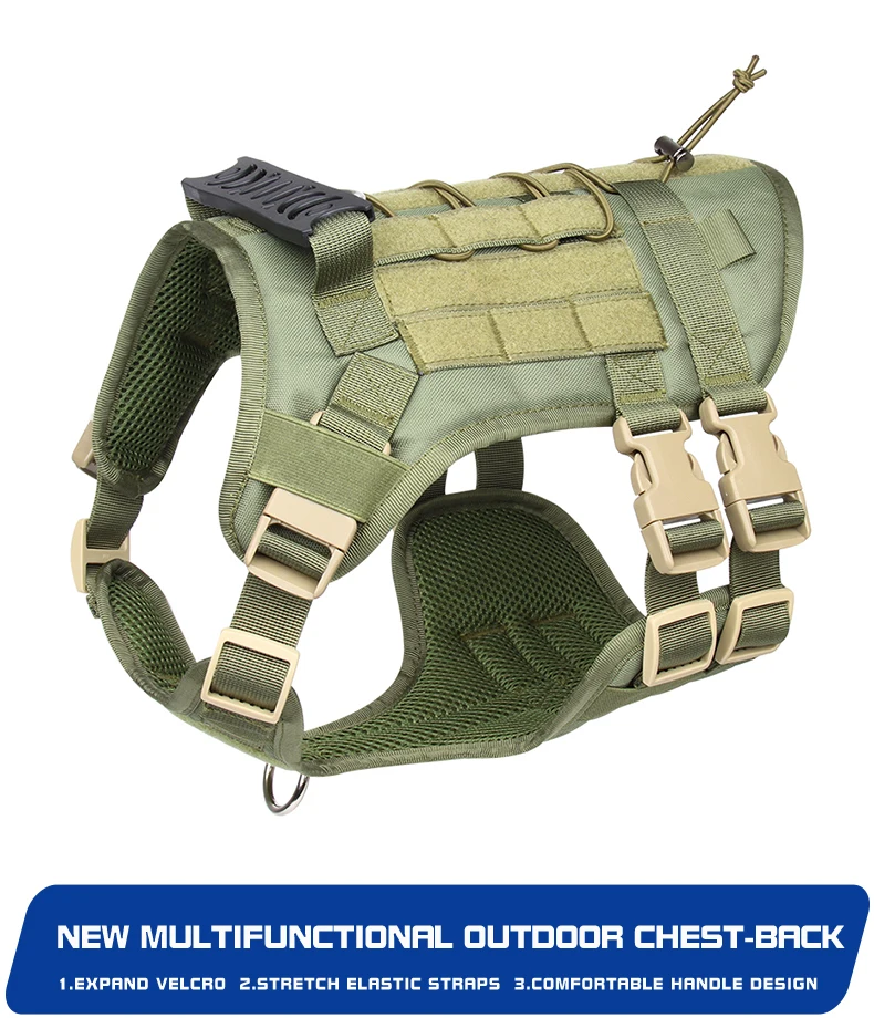 Hotsale Adjustable Reflective High Quality Tactical Vest Hunting Gear Training Dog Harness