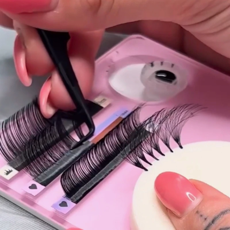Korean PBT eyelashes individual fluffy lashes suppliers diy cashmere cluster lashes extensions supplies