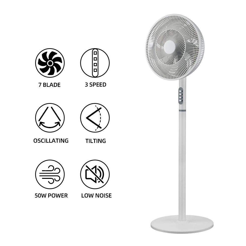 Modern design hotel shop restaurant household commercial premium 14 inch stand fan manufacturer