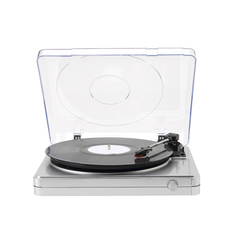 Portable Optional Bluetooth Turntable Plastic Phonograph USB SD Vinyl Record Player With Speakers