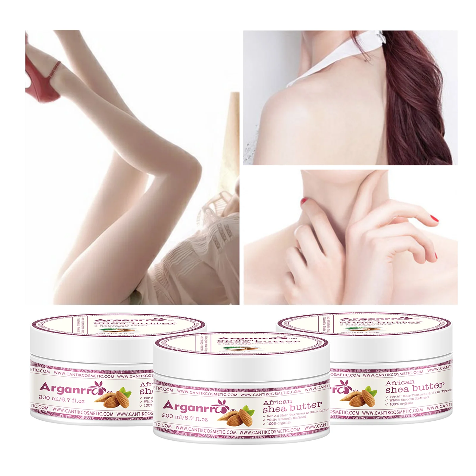 Organic Shea Formula Raw Shea Body Butter Balm for Soft, Smooth and Glowing Skin