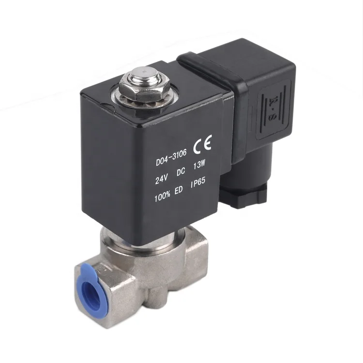 Free Samples Micro Mini Brass Stainless Steel Air Valve Direct Acting Solenoid Valve Braking Car Accessories Solenoid Valve 24V
