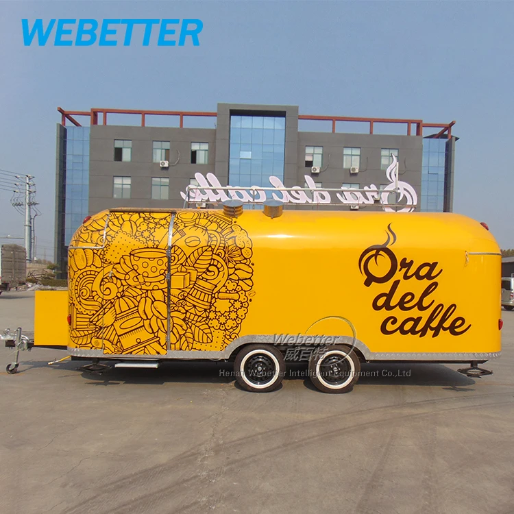 Airstream remolque snack machines bbq fast food trucks fully equipped mobile kitchen coffee ice cream food trailer for sale usa