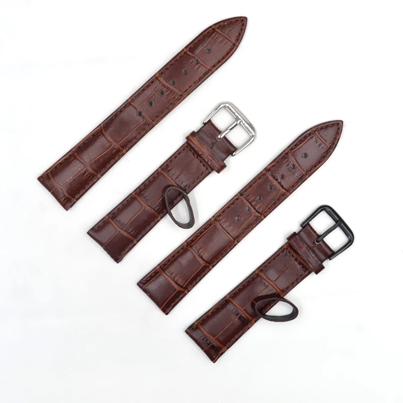 Wholesale fashion Cheap price split hide handmade leather watch strap for 12 14 16 18 20 22 23 24 mm watch band