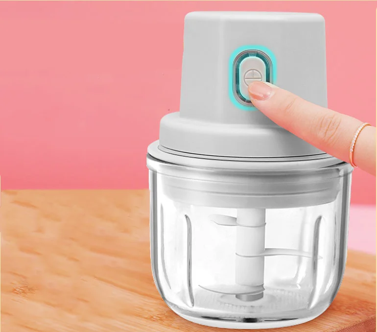 usb rechargeable vegetable crusher press meat fruit processor for baby food garlic chili  bones mincer manual meat grinder