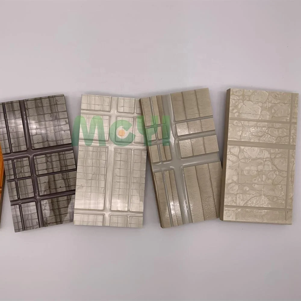 
3D линейный узор древесина MDF композитная панель из смолы панель для украшения дома облицовка стен 