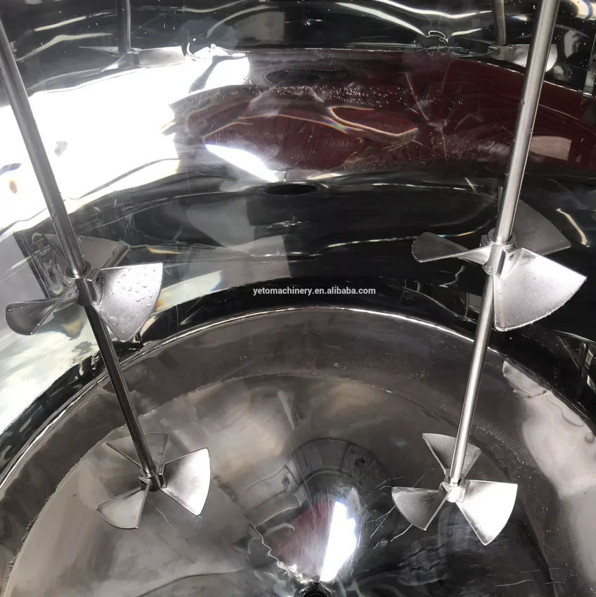 YETO 1000L hand washing liquid soap mixing making machine liquid detergent blender mixer tank price