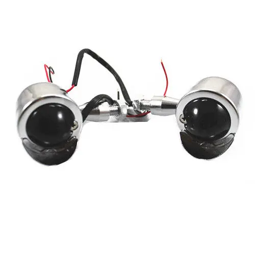 
2x Custom Motorcycle Chrome 12v Bullet Turn Signal Light Indicators Light Dirt bike Dual Sport bike Atv Scooter Offroad 