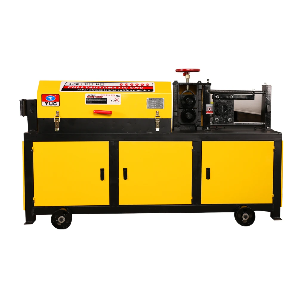 Automatic rebar/ steel rod bar straightening and cutting machine rebar straightener and cutter