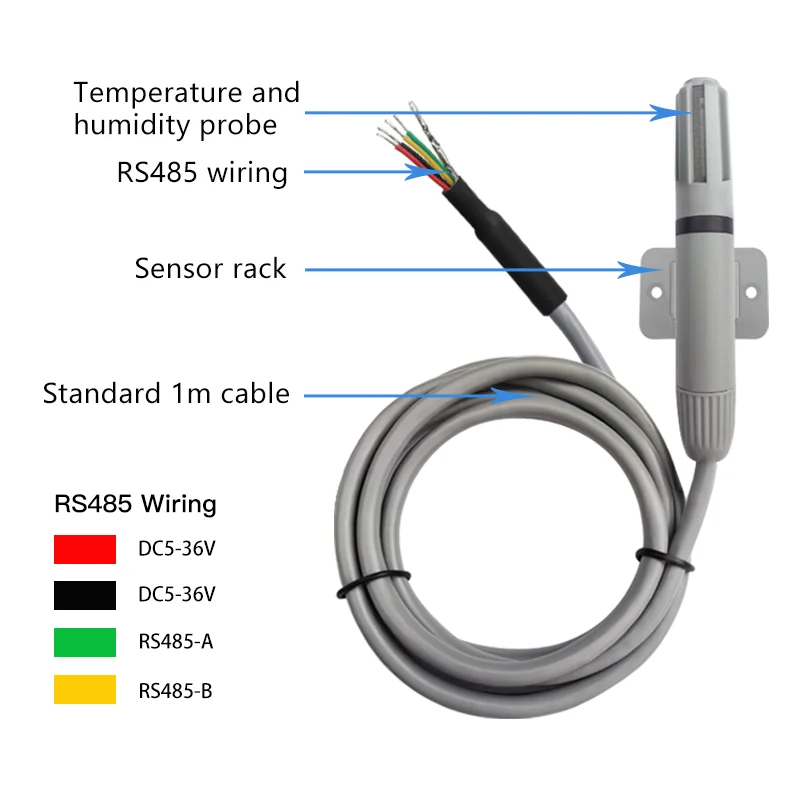 Temperature Humidity Transmitter RS485 Modbus Temperature Sensor